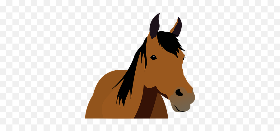 Free Stallion Horse Vectors - Transparent Cartoon Horse Emoji,Horse Emoticons