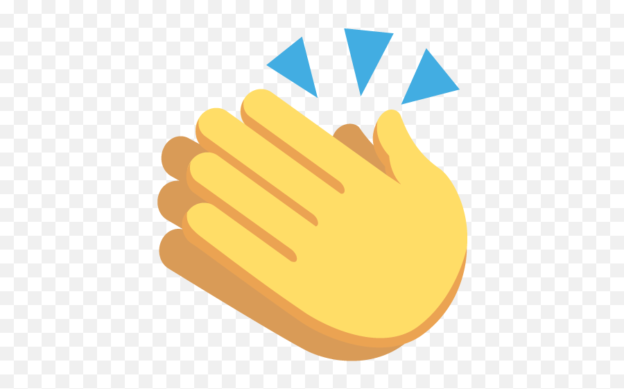 Clapping Hands Sign Emoji Emoticon Vector Icon - Transparent Background Hand Clap Emoji,Emoji Hands