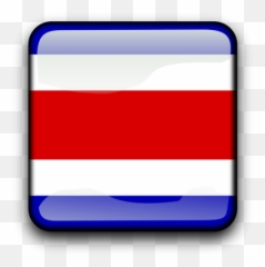 Costa Rica Flag Button - Boton Bandera Png Emoji