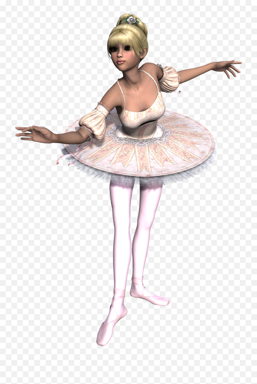 Girl Dance Classic Tutu 3d - Ballerina Danza Classica In 3d Emoji,Dancing Girl Emoji Costume