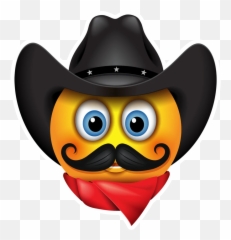 Cowboy Emoji - Emojis Cowboy,Hair Emoji