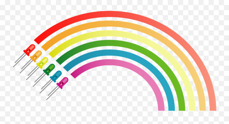 Rainbow Colors Electronic - Rainbow Vector Emoji,Rainbow Facebook Emoji