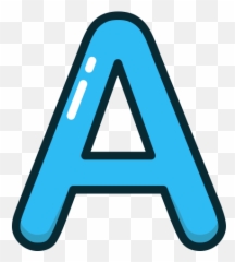 A Icon At Getdrawings - Letter A Png Emoji,Blue Letters Emoji