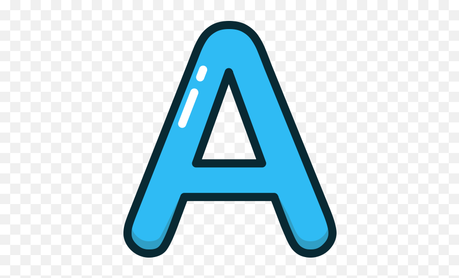 A Icon At Getdrawings - Letter A Png Emoji,Blue Letters Emoji