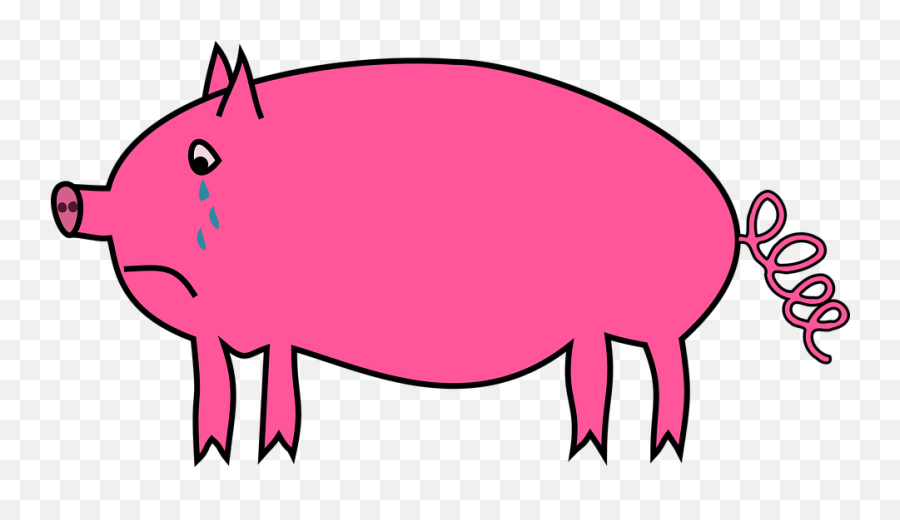 Animal Pig Sad - Pig Crying Clipart Emoji,Turtle Emoji