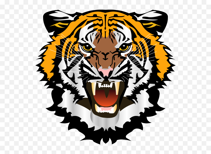 Download Tiger Face File Hq Png Image - Tiger Head Vector Png Emoji,Tiger Face Emoji