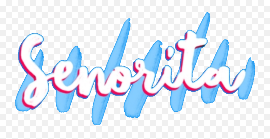 Senorita - Calligraphy Emoji,Senorita Emoji