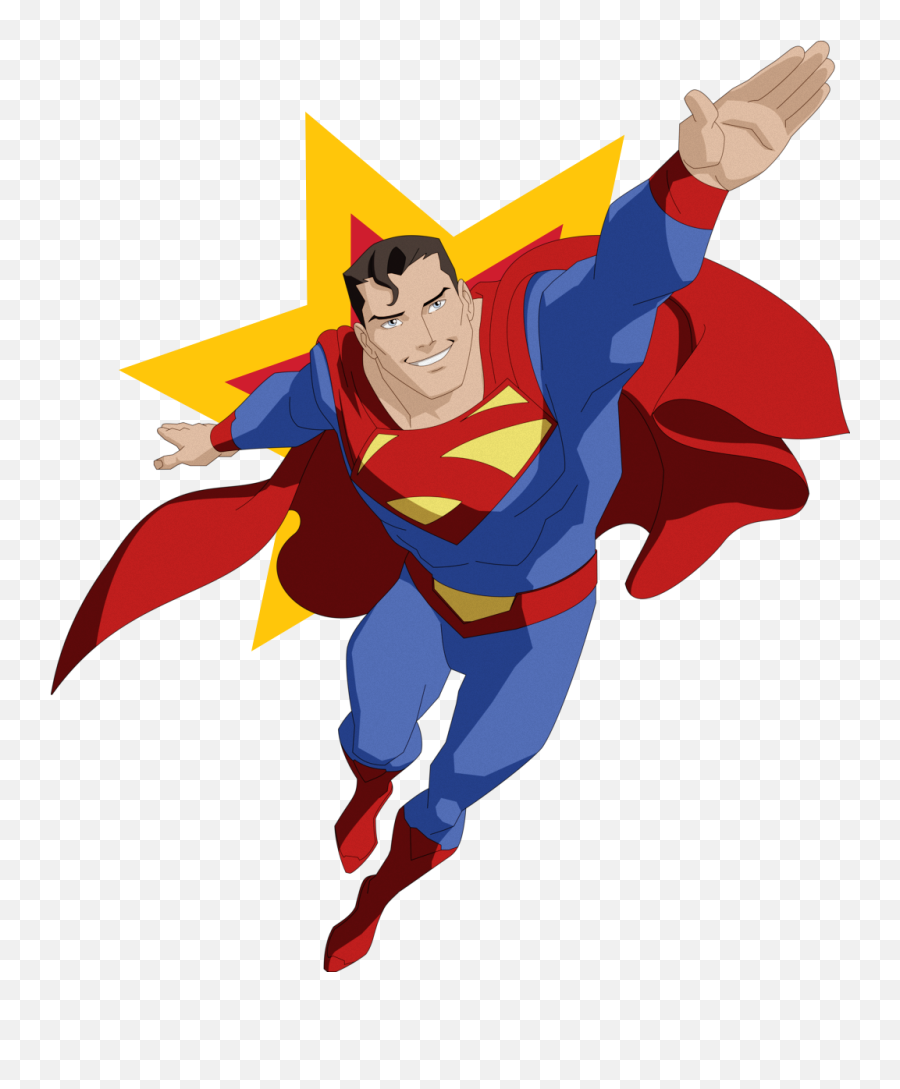Ftestickers Superhero Superman Dc - Superman Flying Emoji,Superman Emoji Art