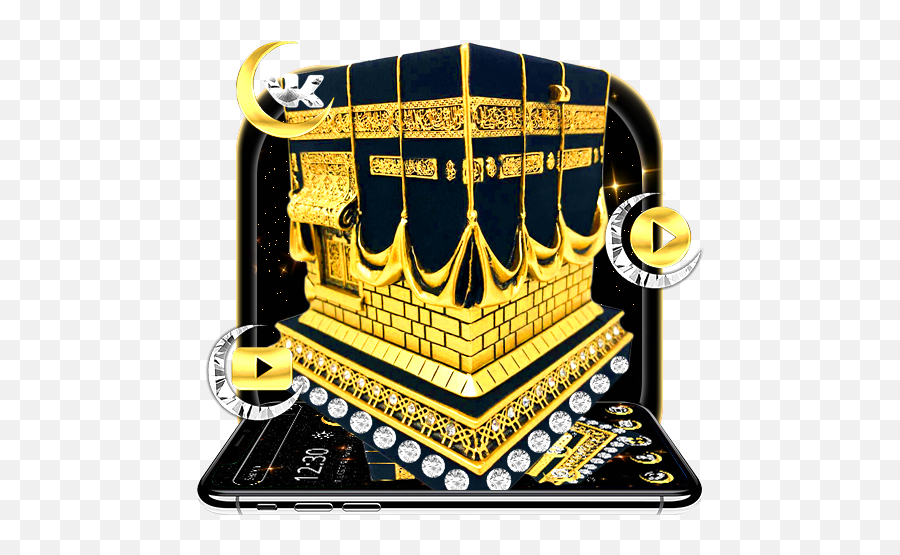 Golden Mecca Kaaba Theme U2013 Apps On Google Play - Golden Mecca Emoji,Kaaba Emoji