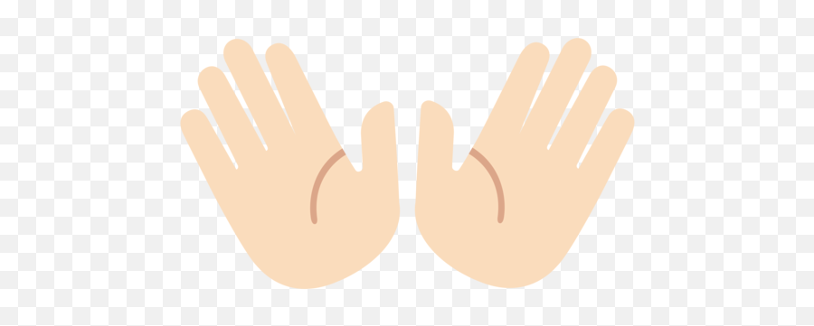 Light Skin Tone Emoji - Imagem De Maos Abertas,Open Hand Emoji