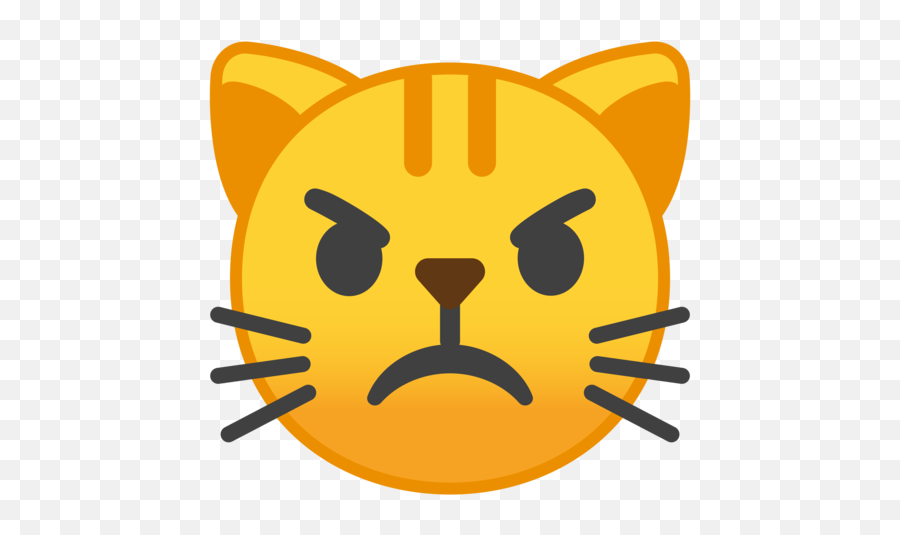 Gato Enfadado Emoji - Emoji Cat,Emoticon Enojado