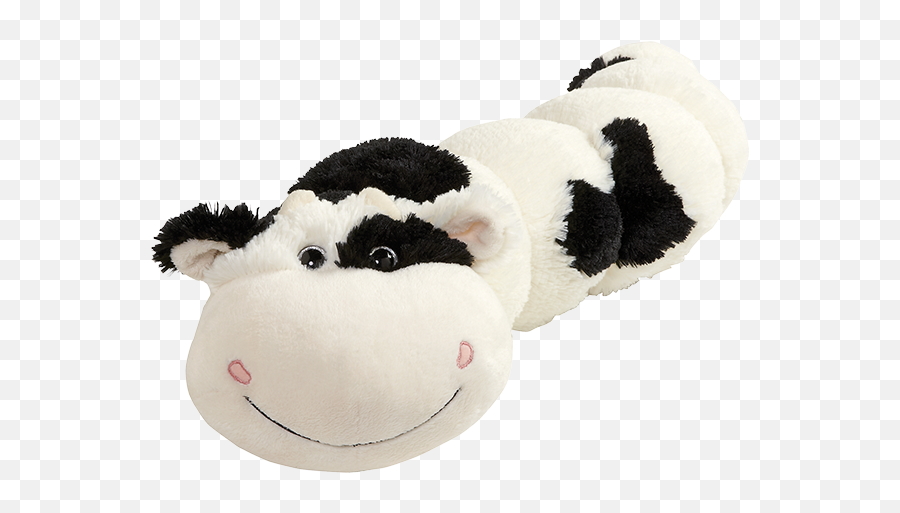 Black Cozy Cow Bodypillar - Strawberry Cow Pillow Pet Ebay Emoji,Emoji Cow