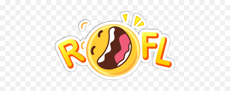 Expression Smiley And Emoticon Sticker For Facebook - Clip Art Emoji,Emoji Rofl