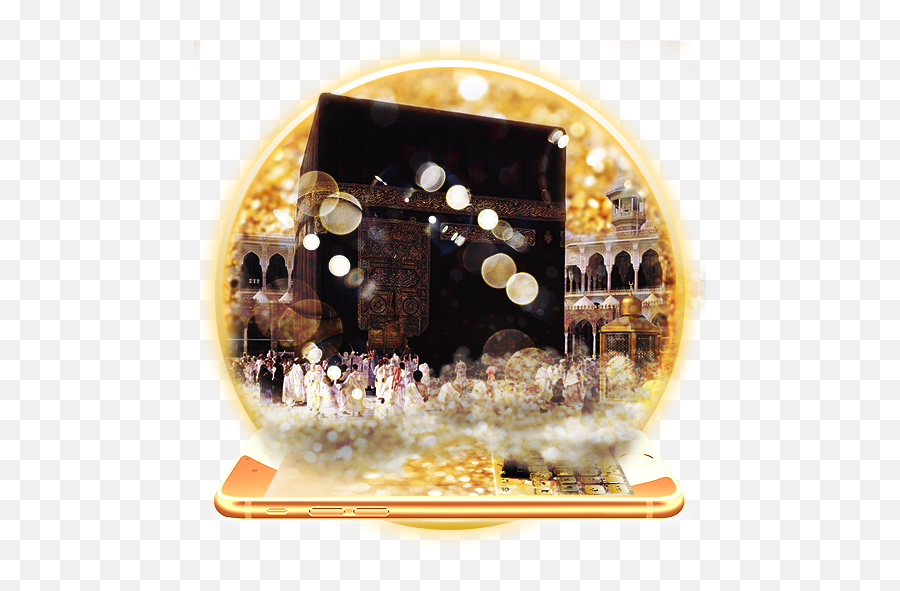 Golden Mecca Madina Keyboard Theme - Kaaba Emoji,Accordion Emoji