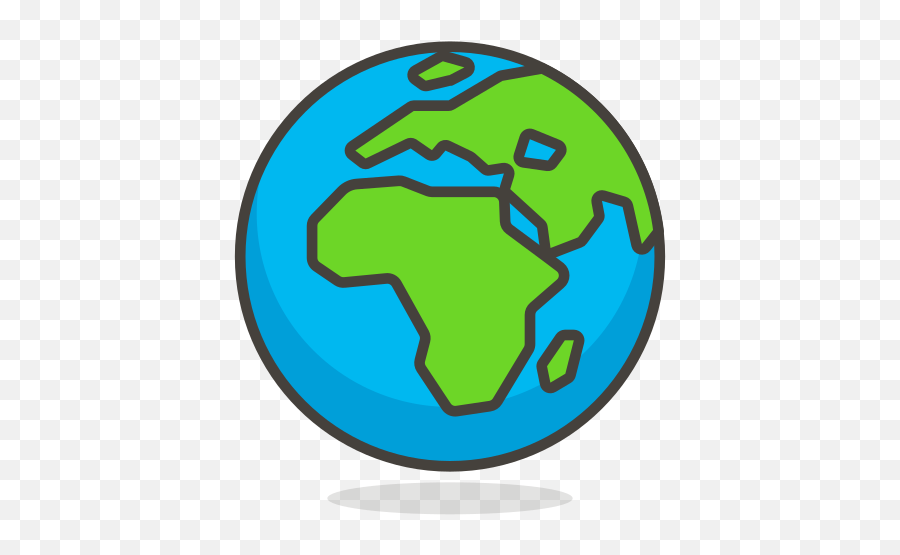 Globe Showing Europe Africa Free Icon Of 780 Free Vector - Icon Emoji,Africa Emoji