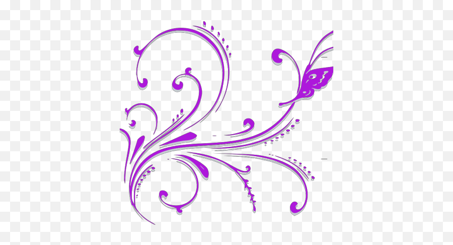 Brown Butterfly Scroll Border Png Svg Clip Art For Web - Front Page Broder Design Emoji,Thanos Thinking Emoji