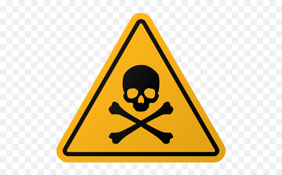 Skull And Crossbones Warning Sign Sticker - Danger Sign Emoji,Warning Sign Emoji