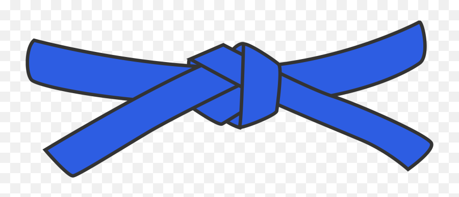 Taekwondo Belt Cliparts - Martial Arts Blue Belt Emoji,Karate Emoji