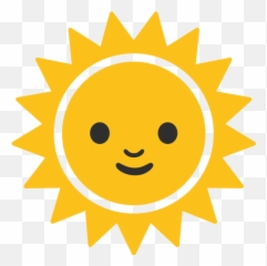 Sun With Face Emoji For Facebook Email Sms - Transparent Background Sun Emoji,Sun Emoji