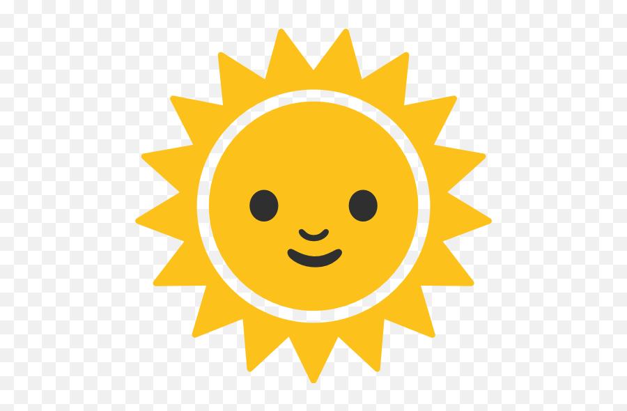 Sun With Face Emoji For Facebook Email Sms - Transparent Background Sun Emoji,Sun Emoji