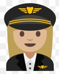 Emoji U1f469 1f3fc 200d 2708 - Woman Pilot Clipart
