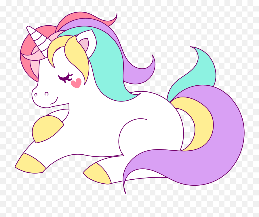 Pastel Unicorn Vector Clipart Image - Unicorn Clipart Hd Emoji,Facebook Cake Emoji