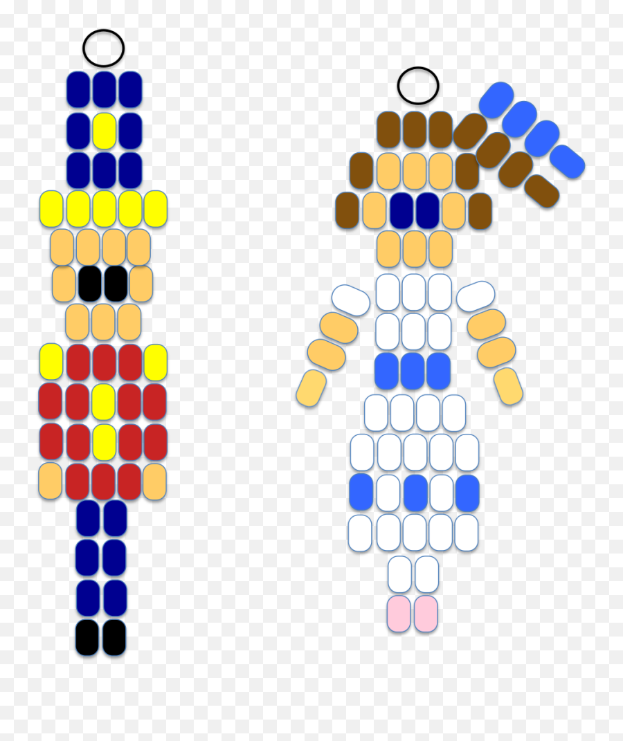 Nutcracker And Clara Pony Bead Pattern - Pony Bead Nutcracker Emoji,Emoji Beads