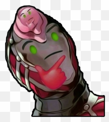 Kingcrimson Diavolo Jojo Jjba Sticker By Lucas - Cursed Jojo Images Png Emoji,Mole Emoji