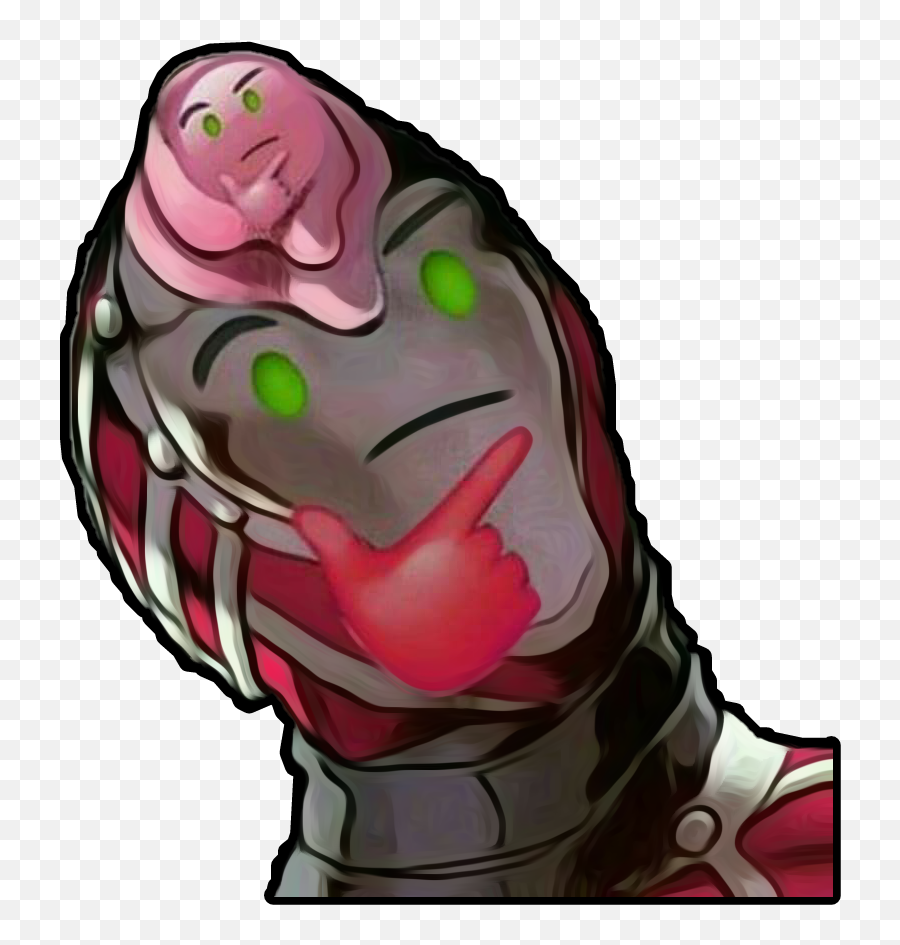 Kingcrimson Diavolo Jojo Jjba Sticker By Lucas - Cursed Jojo Images Png Emoji,Mole Emoji