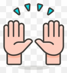 Open Hand Icon At Getdrawings - Raised Hands Emoji Png,Emoji Hands