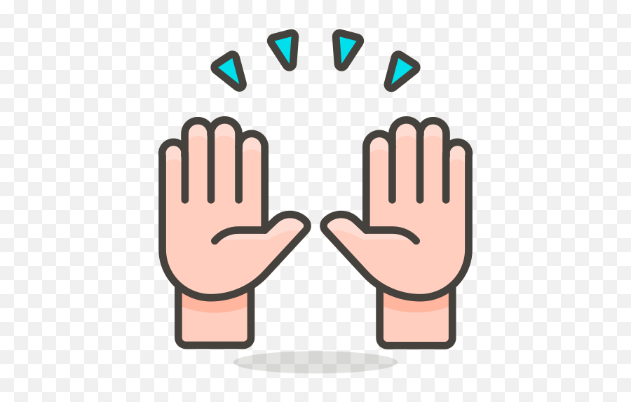 Open Hand Icon At Getdrawings - Raised Hands Emoji Png,Emoji Hands