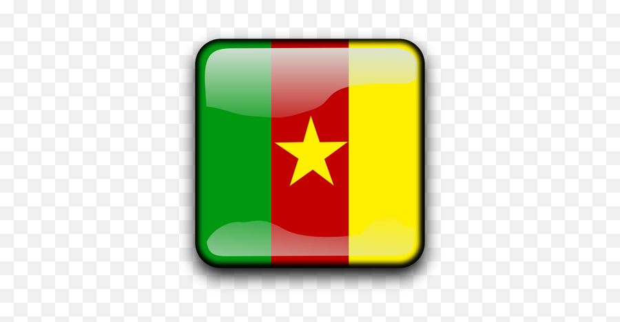 Cameroon Flag Button - Flag Of Cameroon Emoji,Barbados Flag Emoji
