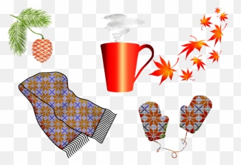 Scarf Mittens Cold Weather - Clip Art Emoji,Hot Chocolate Emoji
