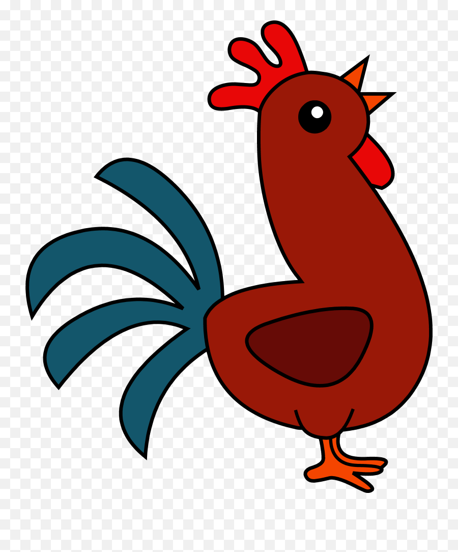 Rooster Free Clip Art Clipart - Rooster Clipart Cute Emoji,Rooster Emoji
