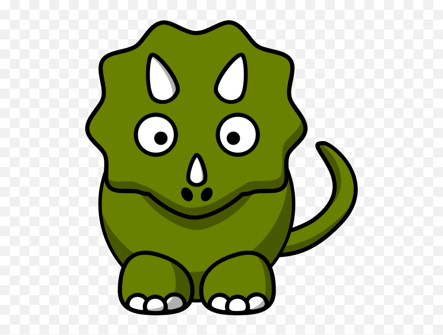 Image Of A Green Monster - Triceratops Clipart Emoji,Kitty Emoji