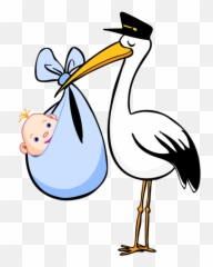 Stork Clipart Its A Girl Stork Its A - Baby Announcement Clipart Emoji,Stork Emoji