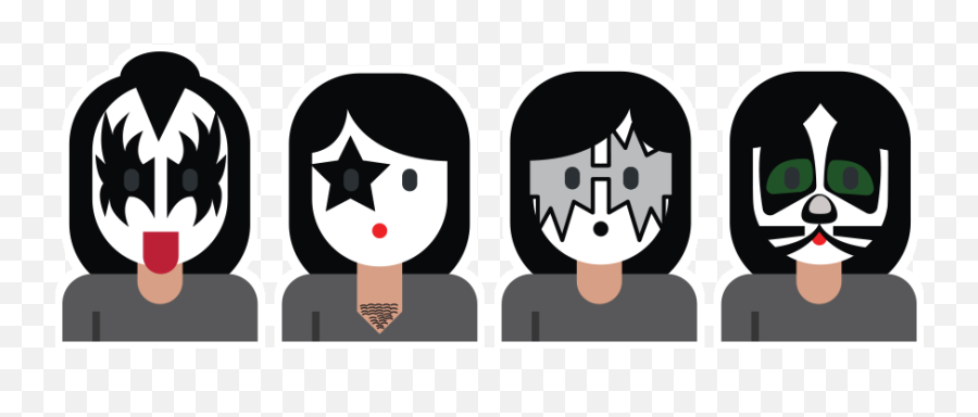 Download Hd Kiss Band Png Download - Kiss Band Png Emoji,Marching Emoji