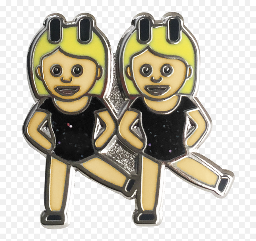 Dancing Girls Emoji Transparent Png Clipart Free Download - Cartoon,Twin Emoji