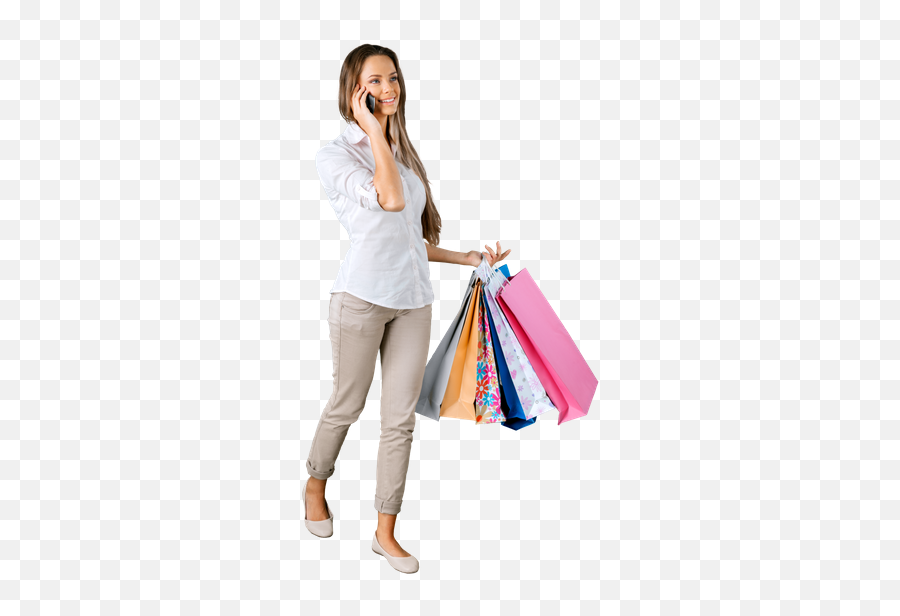 Download Free Png Woman Walking With - Girl With Shopping Bag Png Emoji,Walking Girl Emoji