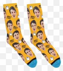 Custom Ghosts Socks - Best Secret Santa Presents Emoji