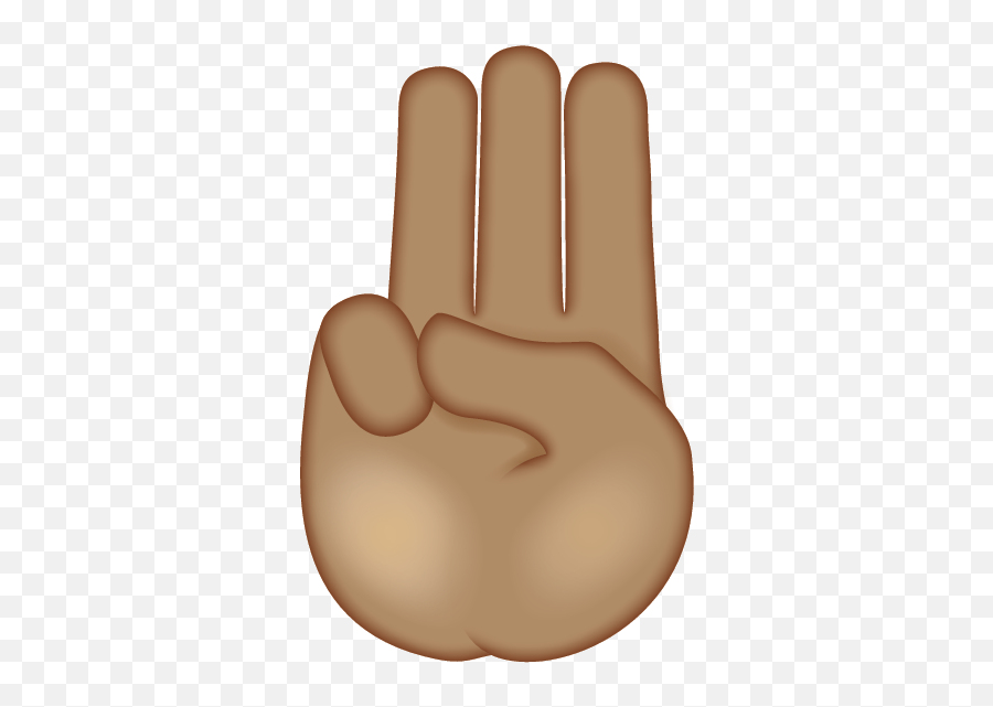 Hand Oath - Scout Salute Emoji,Four Finger Emoji