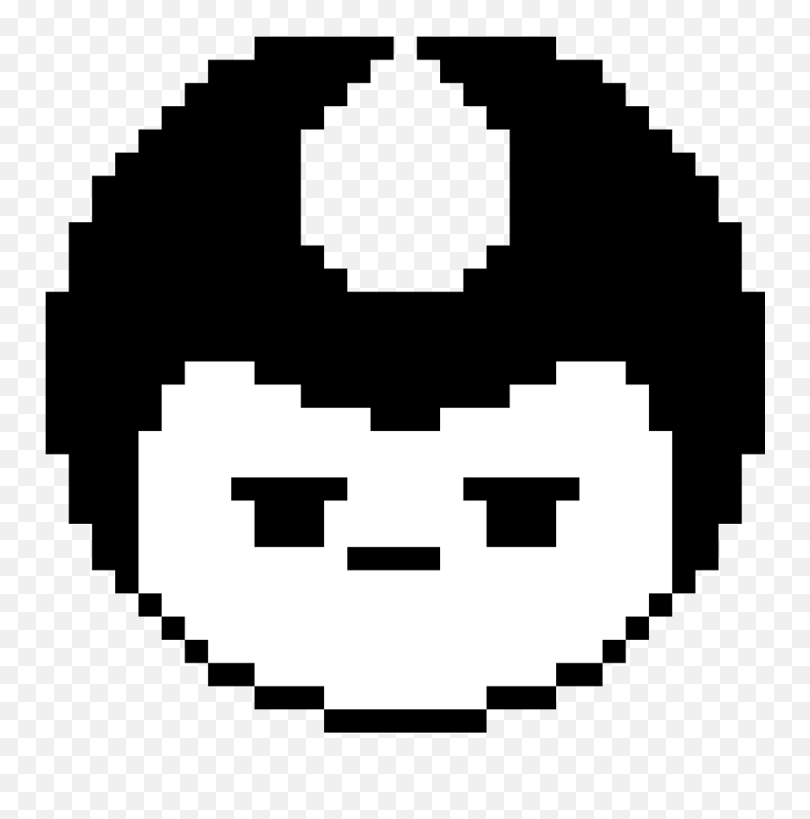 Pixilart - Bendy Emoji By Brokenink Pokeball Pixel Art,Emoji Art