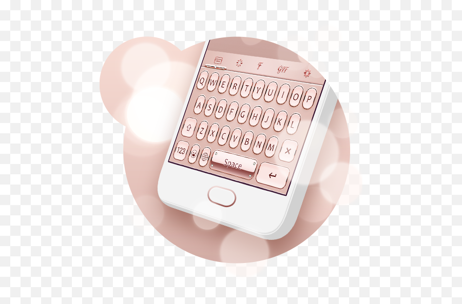 Rose Gold Keyboard Theme 3 - Mobile Phone Emoji,Gold Emoji Keyboard
