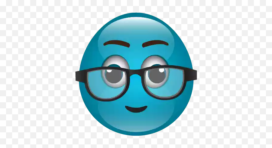 Cute Blue Emoji Png Photo Png Mart - Smiley,Ribbon Emojis