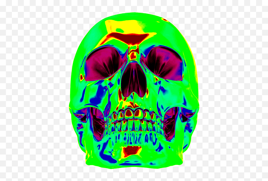 Top Psycho Bones Stickers For Android Ios - Transparent Neon Skull Emoji,Skull Emoticons