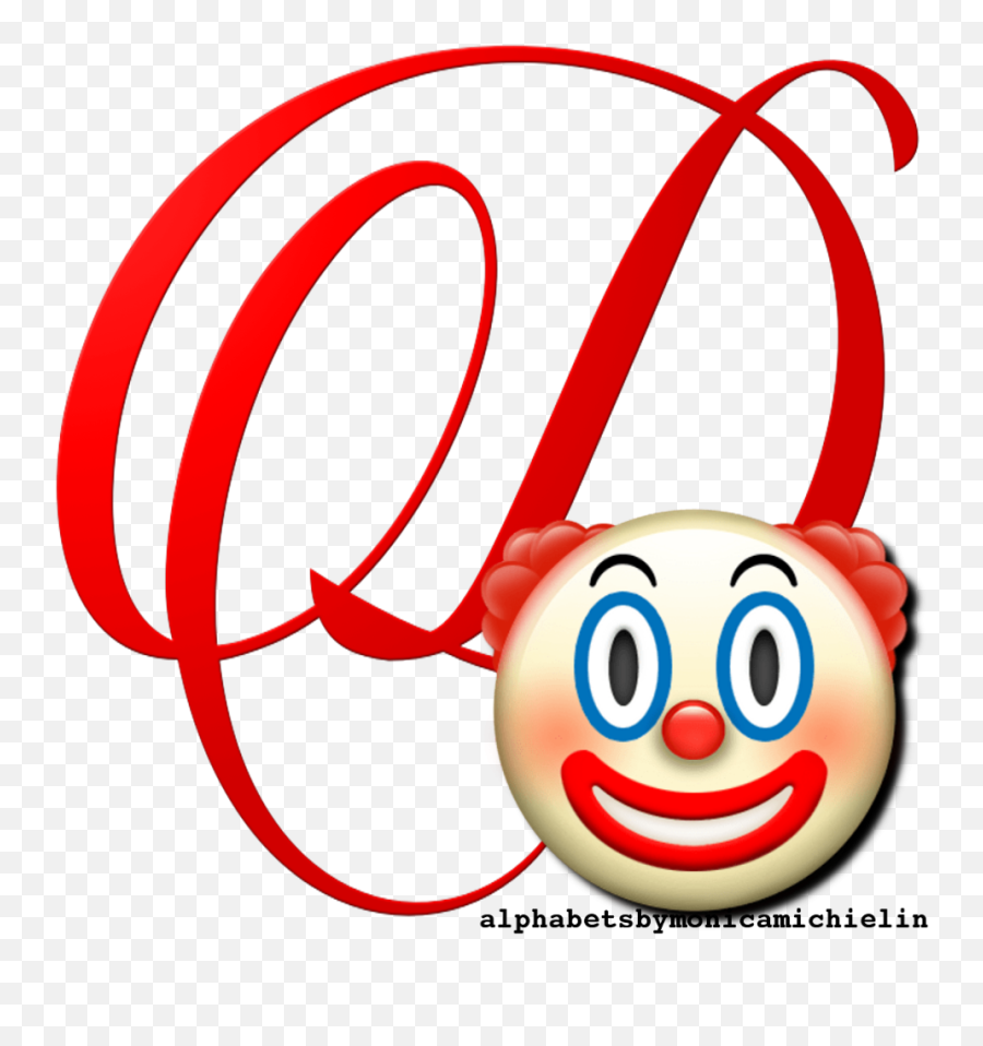 Clown Emoticon Emoji Alphabet Png - Rosas Vermelhas Png,Clown Emoticon