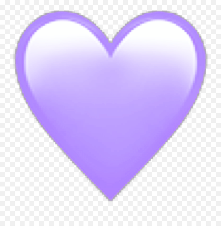 Purple Emoji Heart Peachy - Sticker By Heart,Purple Emoji Heart