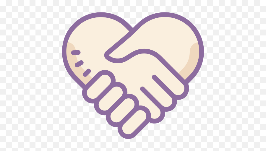 Handshake Heart Icon - Free Download Png And Vector Holding Hands Heart Icon Emoji,Purple Heart Emoji Transparent