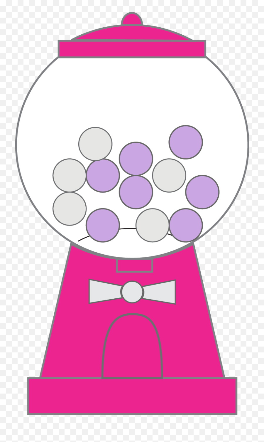 Pink Gumball Machine Clipart - Transparent Pink Gumball Machine Emoji,Gumball Emoji