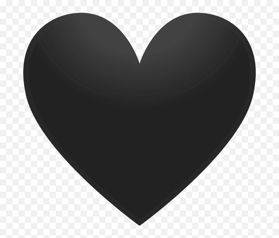 Black Heart Emoji Clipart - Gwanghwamun Gate,Black Emoji Png